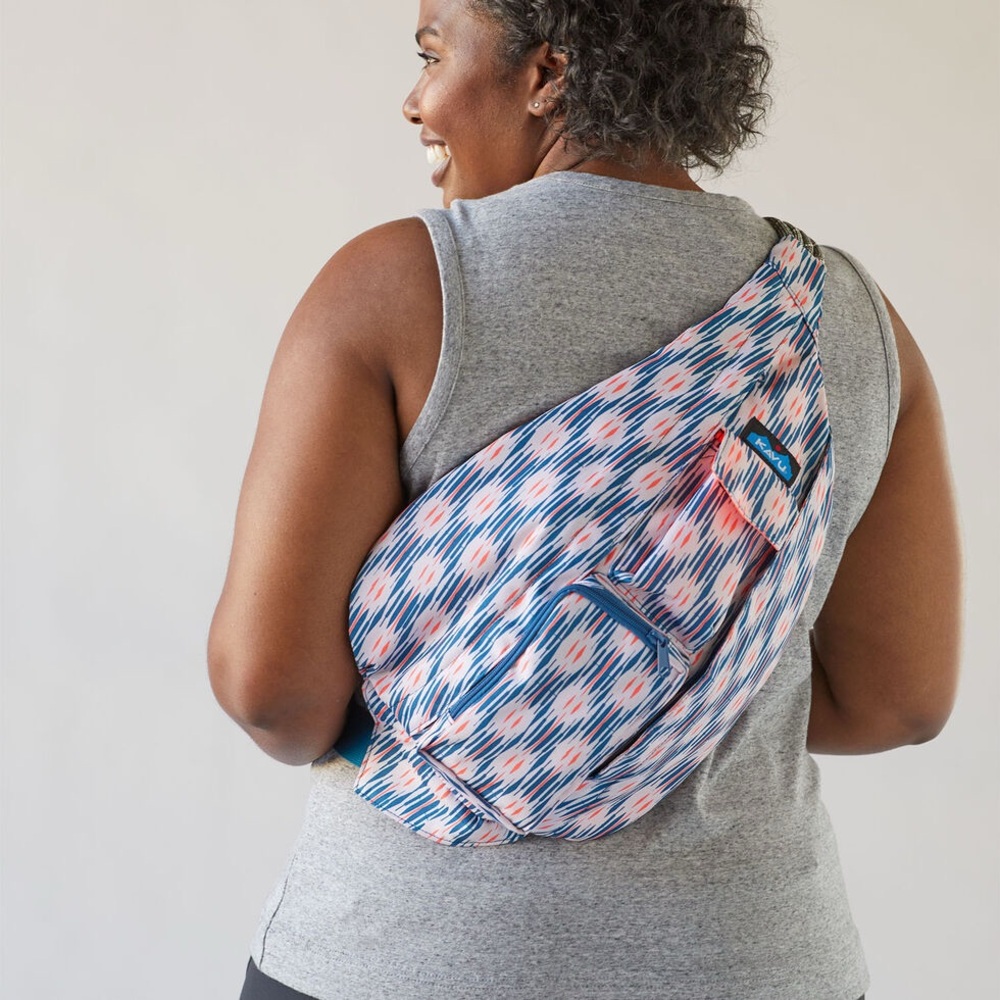 Kavu Multicolor Geometric Rope Bag - Picture 9 of 9